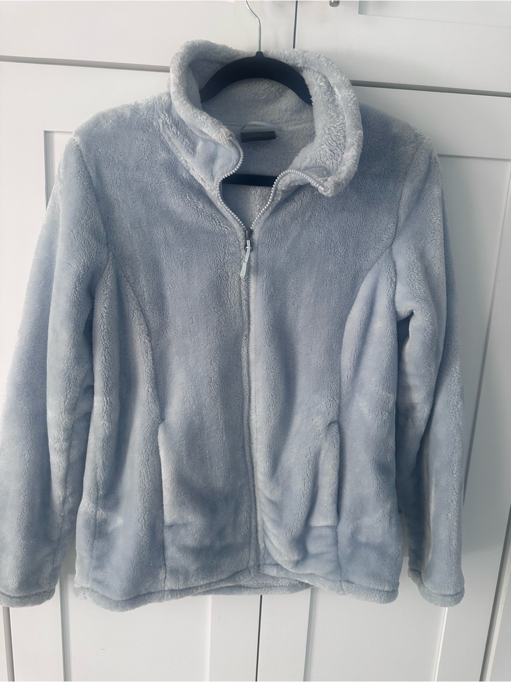 32 Degrees Light Blue Plush Full-Zip Puffer Jacket